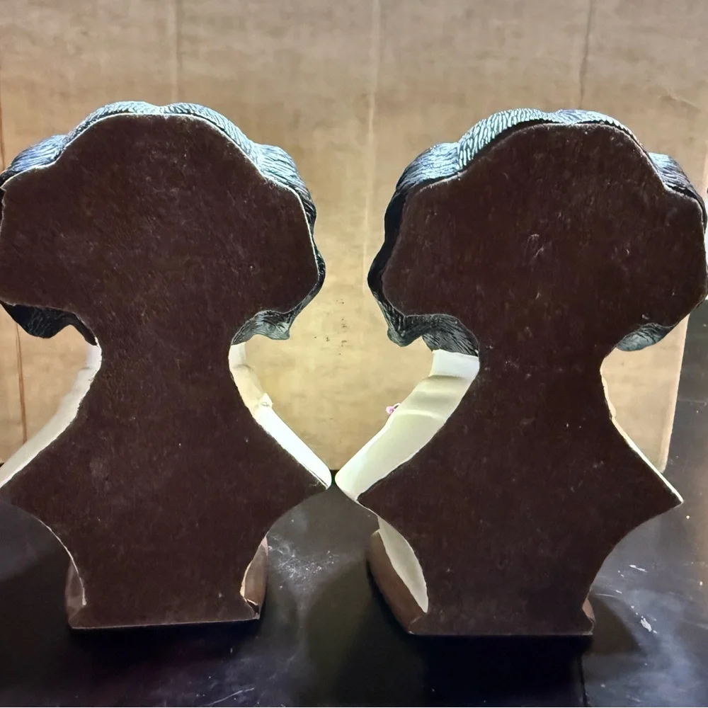 Rare Sylvester black Labrador‎ retriever Bookends paperweight lab resin